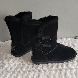 BearPaw Abigail Black Women's Boots